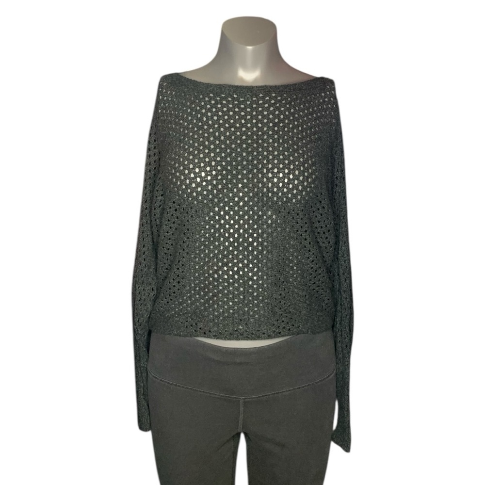 Express Black Textured Knit Sweater